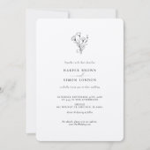 Moderne fotominimalist Elegant Wedding Uitnodiging (Voorkant)