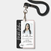 Moderne fotomobiele notaris badge (Voorzijde met lanyard)