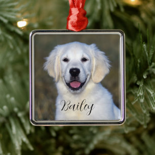 Moderne Fotonaam Kerstmis Ornament