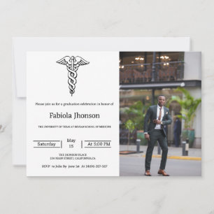 Moderne fotoschool afstuderen geneeskunde aankondiging