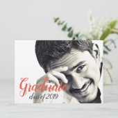 Moderne fotoscriptgraafpartij kaart (Staand voorkant)