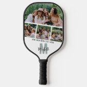 Moderne Fotostrip Collage Arched Galentines Day Pickleball Paddle (Achterkant)