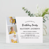 Moderne fotostrip collage | Elke leeftijd | Geboor Kaart (Staand voorkant)