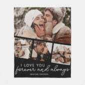 Moderne fotostrip collage fleece deken (Voorkant)