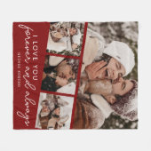 Moderne fotostrip collage fleece deken (Voorkant (Horizontaal))