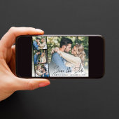 Moderne fotostrip collage save the date