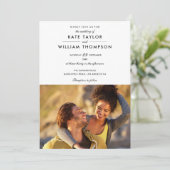 Moderne Fototrouwdag Kaart (Staand voorkant)