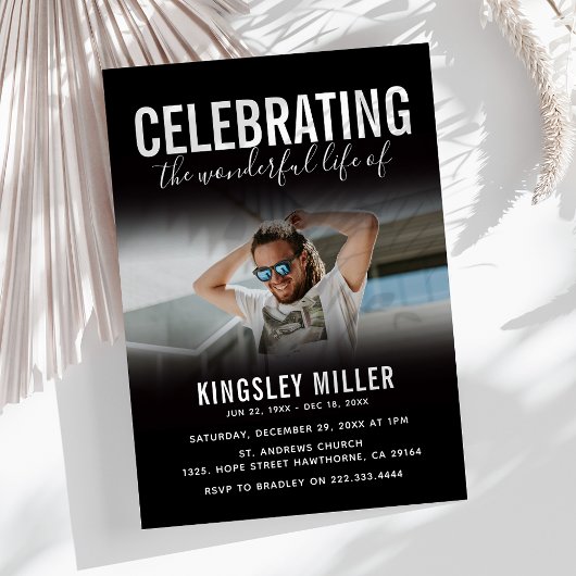 Moderne fotoviering van het levensmonument kaart