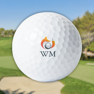 Moderne Fox Gepersonaliseerd Monogram Golfballen