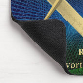 Moderne Fractal Masonische Monogram Muismat (Hoek)