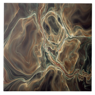 Moderne fractale keramische tegel tegeltje