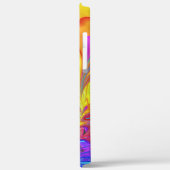 Moderne Fractale Regenboog Blauwe Handgeschreven N Case-Mate iPhone Case (Achterkant / Links)