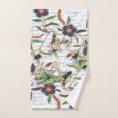 Moderne  Franse Bijen & Bloemen Bad Handdoek (Handdoek)
