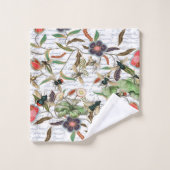 Moderne  Franse Bijen & Bloemen Bad Handdoek (Wasdoekje)
