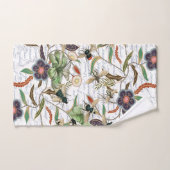 Moderne  Franse Bijen & Bloemen Bad Handdoek (Handdoek)