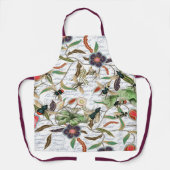 Moderne Franse Bijen & Bloemen Schort (Voorkant)