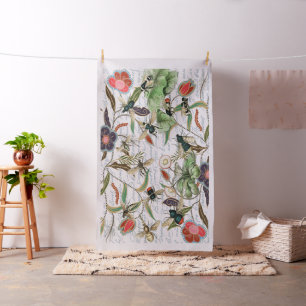 Moderne Franse Bijen & Bloemen Stof