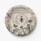 Moderne  Franse bijentuin Papieren Bordje (Voorkant)