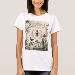 Moderne Franse bijentuin T-shirt