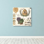 Moderne  Franse boerderij Canvas Afdruk (Insitu (Houten vloer))