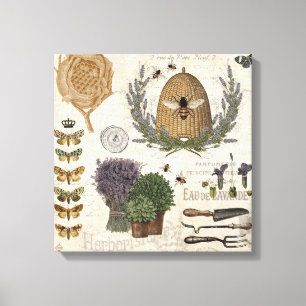 Moderne Franse boerderij Canvas Afdruk