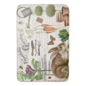 Moderne  Franse boerderij Garden Rabbit Badmat (Voorkant Verticaal)