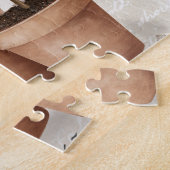 Moderne Franse boerderij Garden Rabbit Legpuzzel (Zijkant)