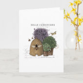 Moderne  Franse boerderij Kaart (Gele Bloem)