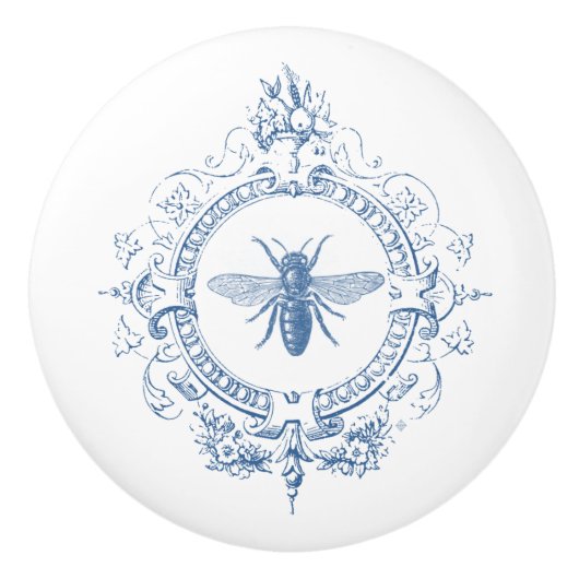 moderne  franse boerderij keramische knop (Voorkant)