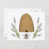 Moderne franse boerderijbijen briefkaart (Voorkant / Achterkant)