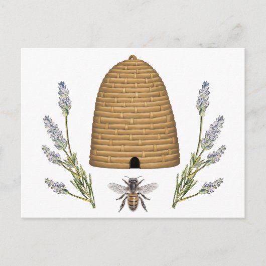 Moderne franse boerderijbijen briefkaart (Voorkant)