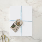 Moderne  franse boerderijbijen cadeaulabel (Met Touw)