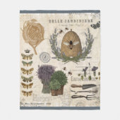 Moderne  franse boerderijbijen fleece deken (Voorkant)