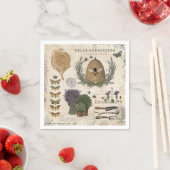 Moderne  franse boerderijbijen servet (Insitu)