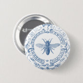 Moderne Franse boerenbijen Ronde Button 5,7 Cm (Voorkant /achterkant)