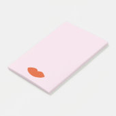 Moderne Franse Chic Red Lips Beautician Minimal Post-it® Notes (Schuin)