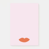 Moderne Franse Chic Red Lips Beautician Minimal Post-it® Notes (Voorkant)