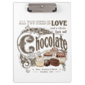 moderne  franse chocolade klembord (Voorkant)