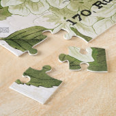 Moderne Franse florale tuinpuzzel Legpuzzel (Zijkant)