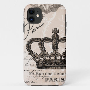 moderne  franse shabbykroon iPhone 11 hoesje