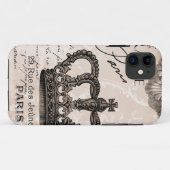 moderne franse shabbykroon Case-Mate iPhone case (Achterkant (horizontaal))