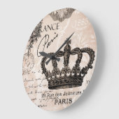 moderne franse shabbykroon grote klok (Hoek)