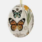 Moderne  franse vlinder keramisch ornament (Rechts)