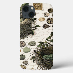 Moderne Franse vogelnesten en eitjes iPhone 13 Hoesje