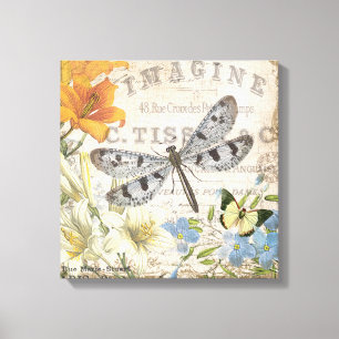 moderne french draairy canvas afdruk