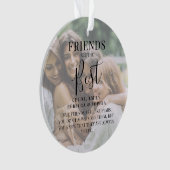 Moderne 'FRIENDS' zijn de beste kerstfoto Ornament (voorkant)