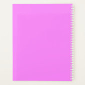 Moderne Fuchsia Maquillage Floral Rendez-vous Arti (Dos)