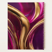Moderne- Fuchsia violet et or- (Dos)