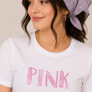 Moderne Fun Bleke Waterverf Roze Tri-Blend Shirt