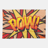 Moderne Fun Comic Book Pop Art POW Theedoek (Horizontaal)